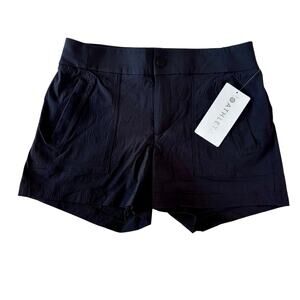 New with tag Athleta Trekkie 4” Shorts Black Sz 4 Hiking Active Climbing RipStop
